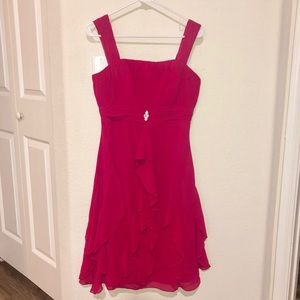 Fuchsia Pink Bridesmaid dress
